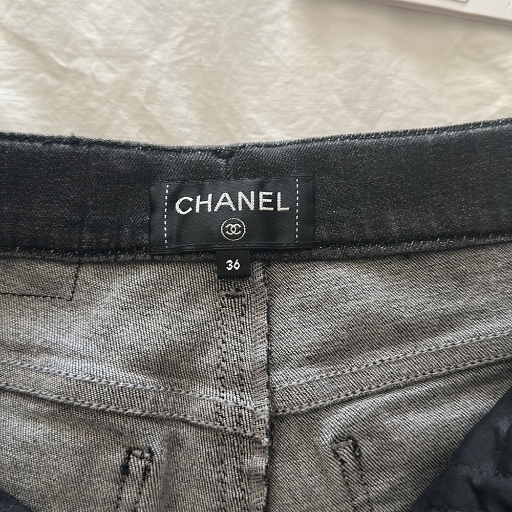 20B CHANEL skinny leg jeans size 36 - Picture 13 of 16